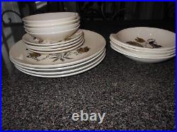 16 Pc. Dinnerware Set GOOD MORNING ROOSTER Royal China Atomic Mid Century Modern