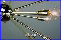 18 Light Mid Century Brass Sputnik atomic chandelier starburst light Fixture