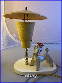 1950's Atomic Poodle Side Table Lamp