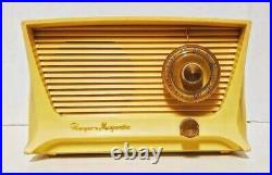 1958 Atomic Mid Century Roger Majestic AM Tube Radio Excellent