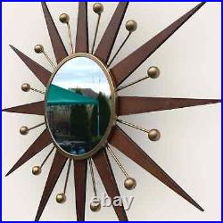 31 Starburst Atomic retro wall mirror Gold George Nelson 1970 sunburst vintage