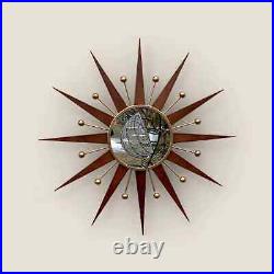 31 Starburst Atomic retro wall mirror Gold George Nelson 1970 sunburst vintage