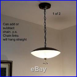 504 60s Vintage Ceiling Light Lamp Pair atomic midcentury eames retro chandelier