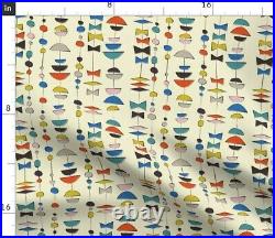 50S Atomic Mid Century Modern Googie Vegas Strung Sateen Duvet Cover by Roostery