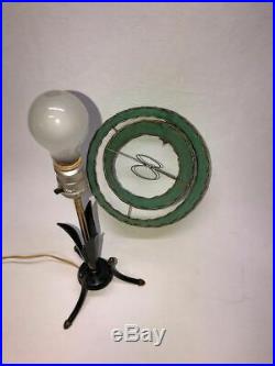50's Vtg Atomic Tri Pod Mid-Century Weinberg RETRO Deco Fiberglass shade Lamp