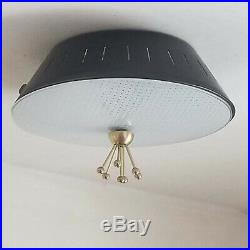518b 50s 60's Vintage Ceiling Light Lamp Fixture atomic mid-century eames