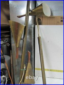 60s Stiffel Vtg Mid Century Modern Tension Pole Lamp Retro High Heel Fn Atomic
