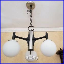 649b 70's Vintage Ceiling Light Lamp Fixture atomic mid-century eames Chandelier