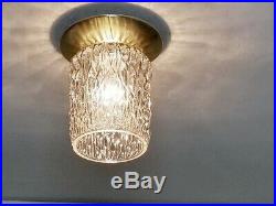 690b 60s Vintage Ceiling Light Lamp Fixture atomic mid-century eames pair