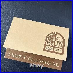 6 Vtg Libbey Mid Century Black Gold White Atomic Lanai High Ball Glasses MCM Set