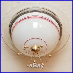 706b 60's Vintage Ceiling Light Lamp Fixture atomic mid-century eames sputnik