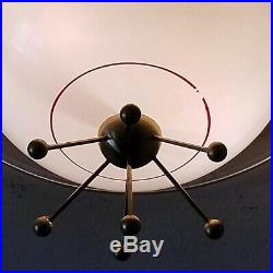 706b 60's Vintage Ceiling Light Lamp Fixture atomic mid-century eames sputnik