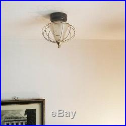 707b 50's Vintage Ceiling Light Lamp Fixture atomic mid-century eames sputik