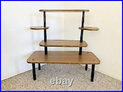 70s Mid Century Plant Formica Table Side End Table Vintage Atomic Space Age 60s
