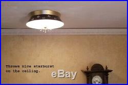 733b 60s 70s Vintage Ceiling Light Lamp Fixture atomic midcentury eames retro