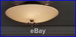 734b 60s 70s Vintage Ceiling Light Lamp Fixture atomic midcentury eames retro