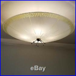 759b 50s 60's Vintage Ceiling Light Lamp Fixture atomic mid-century eames Moe