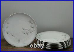 8 Vintage Mid Century Atomic Era Style Sascha Brastoff Zypher Luncheon Plates 9