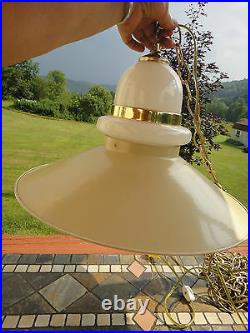 ATOMIC SWAG LIGHT 1960s 70's Vtg SPUTNIK Retro MID CENTURY CEILING Hanging Lamp