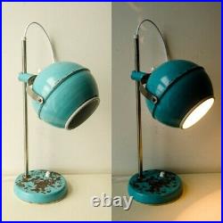 Atomic Age Student Lamp, Mid Century Eyeball Lamp, Vintage Industrial Desk Lamp