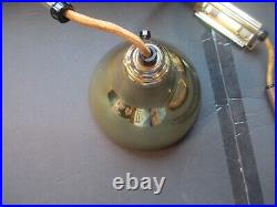 Atomic Lamp Weighted Pull Down Swing Arm Wall Cantilever Pulley Mid Century BSMT