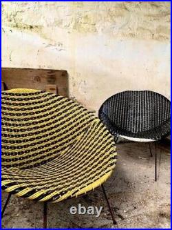 Atomic Mid Century Satellite Sputnik Chair 50/60s Retro Vintage Woven Chairs