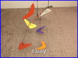 Collapsible Mobile Art Deco, Mid Century Modern Atomic Hanging Sculpture