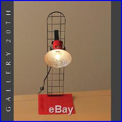 Fab! MID Century Modern Red Desk Lamp! Italian Stilnovo Vtg 80's Lighting Atomic