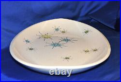 Franciscan Atomic Starburst Vintage Mid Century Modern Oval Serving Platter 15