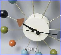 George Nelson Ball Clock Reproduction Mid Century Modern Vintage Atomic Decor
