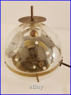 German Brass Mid Century Modernist Atomic Age Sputnik Weather Station Barometer