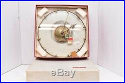 German KIENZLE Wall Clock Vintage Mid Century 1960s Glass Atomic Starburst W BOX