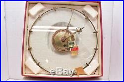 German KIENZLE Wall Clock Vintage Mid Century 1960s Glass Atomic Starburst W BOX