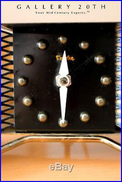 Iconic! MID Century Modern Snider Atomic Clock! Nelson Herman Miller Vtg 1950's