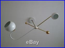 LARGE Stilnovo EAMES Arteluce CHANDELIER Light X-LAMP Mid Century DECO Atomic
