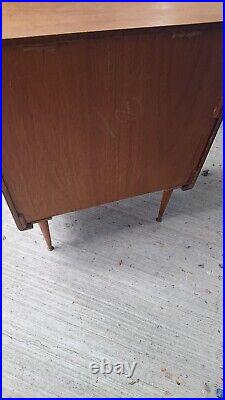 MID 20th Century Retro Leather Fronted Atomic Chest Of Drawers