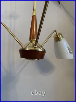 MID CENTURY Ceiling Light Rewired 1960's Atomic Style