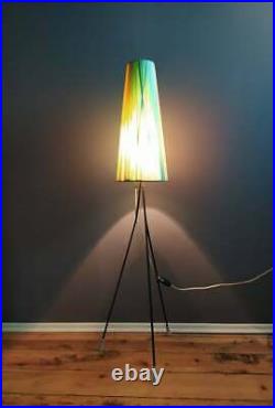 MID CENTURY MODERN 1950s Floor Lamp Atomic Space Lamp Tripod Floor Lamp
