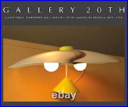 MID CENTURY MODERN ATOMIC WALL LAMP! 1950s FIXTURE LIGHT FONTANA ARTE GOOGIE