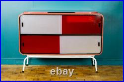 MID CENTURY RETRO SPACE AGE ATOMIC SIDEBOARD BY RAYMOND LOEWY C. 1950s