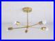 MID Century Modern Atomic Sputnik Brass Chandelier Light Fixture