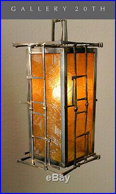 MID Century Modern Brutalist Hanging Lamp! Chandelier Swag Jere Atomic 50's 60's