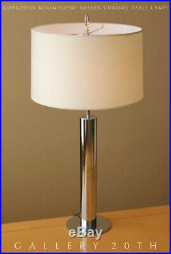 MID Century Modern Nessen Chrome Desk Lamp! Panton Atomic 1960s Vtg After Kovacs