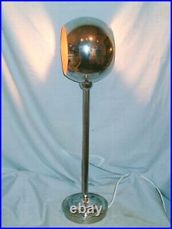 MID Century Modern Tall Chrome'atomic' Lamp In Exellent Condition Rewired