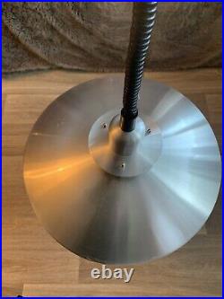 Mid Century Aluminum Atomic UFO Rise Fall Ceiling Light Retro Pull Down Sputnik