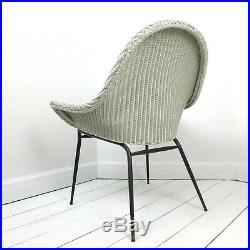 Mid Century Armchair by Lloyd Loom Stingray Atomic Vintage White Bedroom Chair