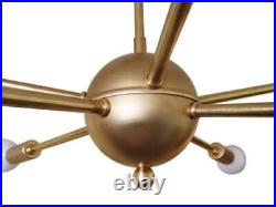 Mid Century Atomic 8 Arm Starburst Sputnik Ceiling Light