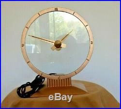 Mid Century Atomic Age Jefferson Golden Hour Mystery Clock