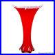 Mid-Century Atomic Large Red Art Glass Swung Vase