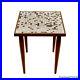 Mid-Century Atomic Mosaic Porcelain Tile Top Plant Stand Table